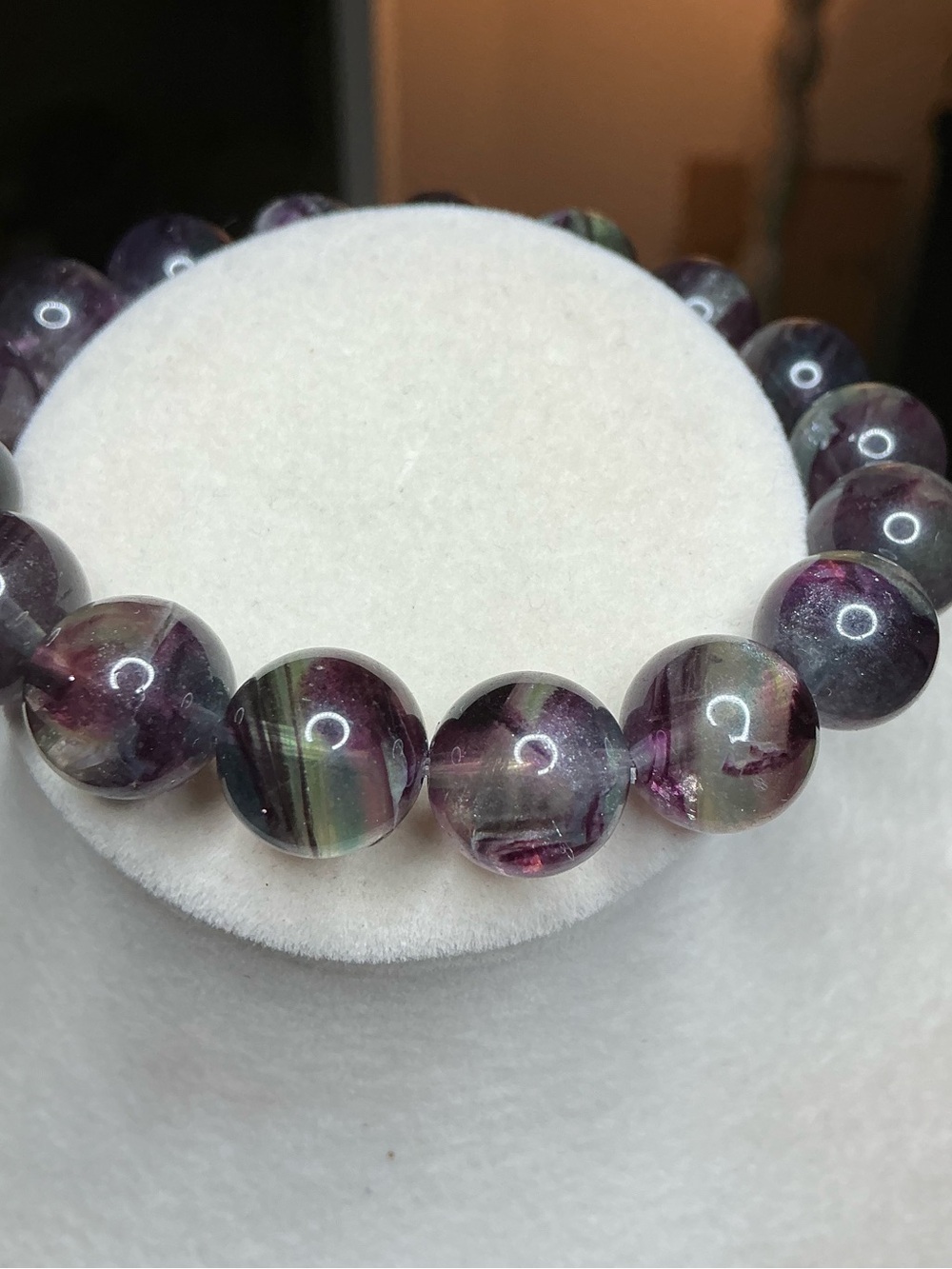 Unique Rainbow Fluorite 11mm - Picture 3 of 4